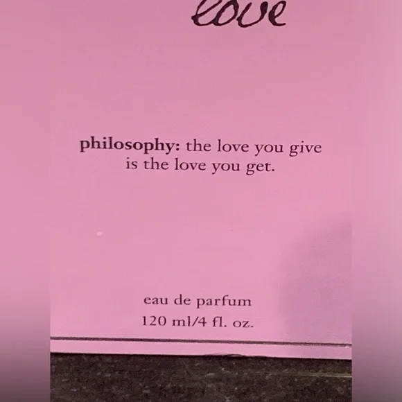 NIB Philosophy Unconditional Love Eau De Parfum, 4 fl oz. - Picture 5 of 7